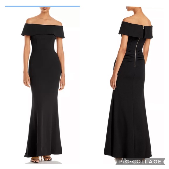 Adrianna Papell off the shoulder gown - Picture 8 of 12